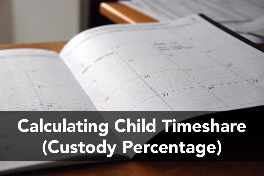 Calculating Child Timeshare (Custody Percentage)